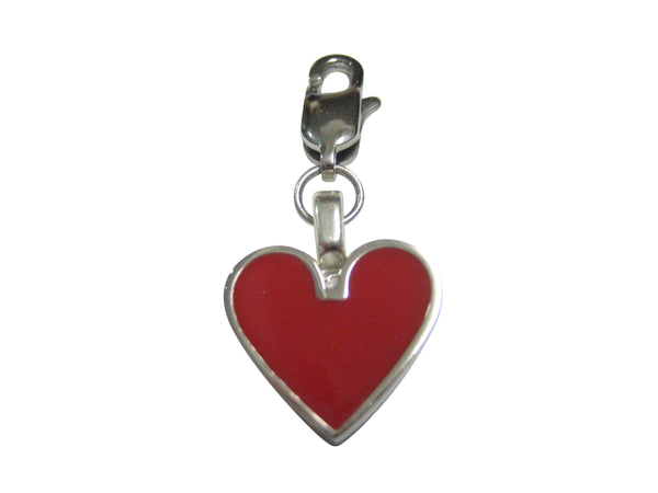 Playing Cards Red Heart Suits Pendant Zipper Pull Charm