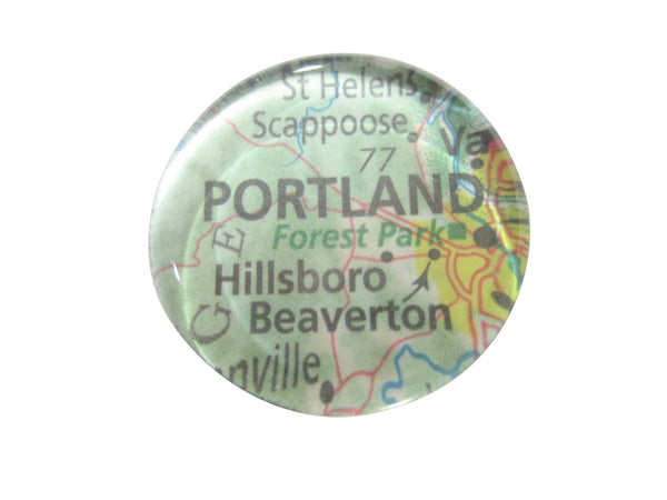 Portland Oregon Map Pendant Magnet