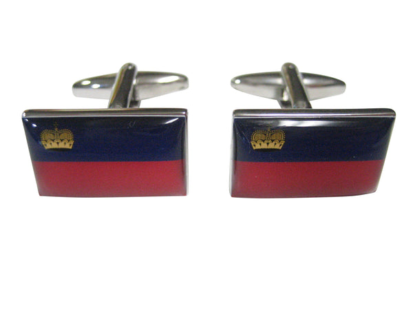 Principality of Liechtenstein Flag Cufflinks