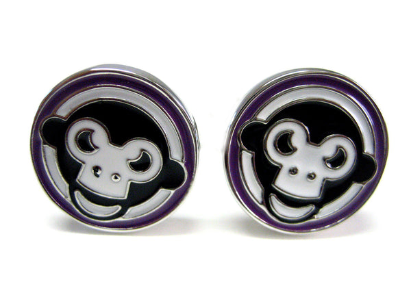 Purple Monkey Cufflinks