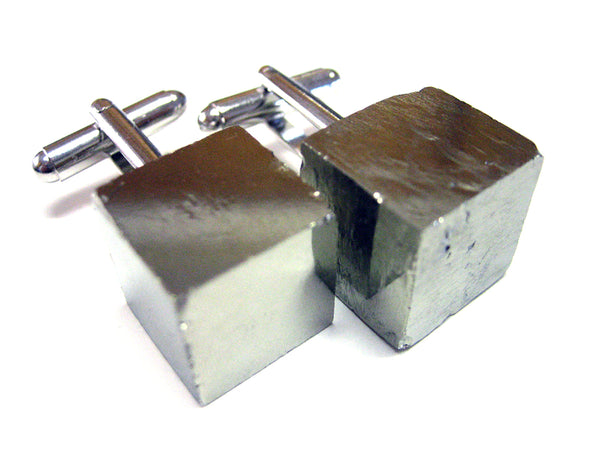 Pyrite Cube Cufflinks