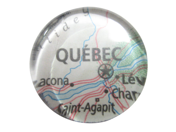 Quebec Canada Map Pendant Magnet