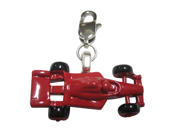 Red F1 Racing Race Car Pendant Zipper Pull Charm