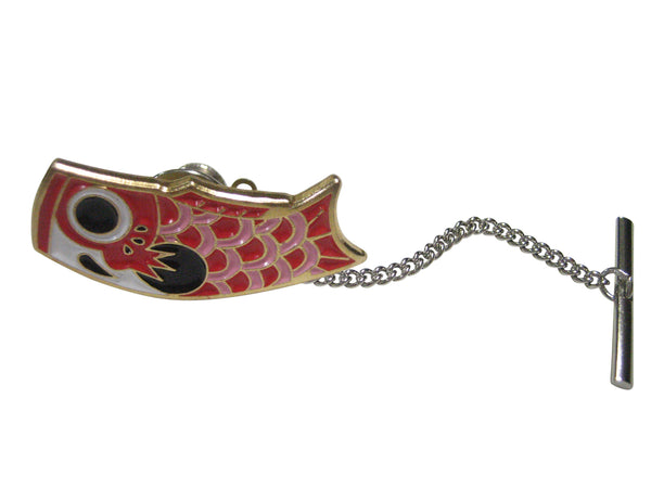 Red Toned Festival Koi Flag Koinobori Tie Tack