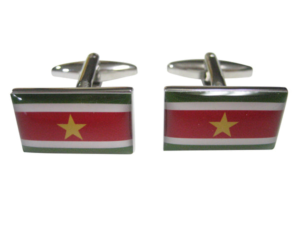 Republic of Suriname Flag Cufflinks
