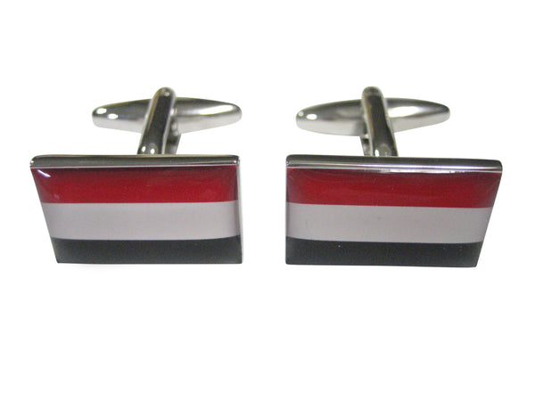 Republic of Yemen Flag Cufflinks