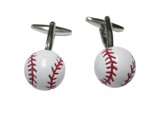 Round Baseball Cufflinks