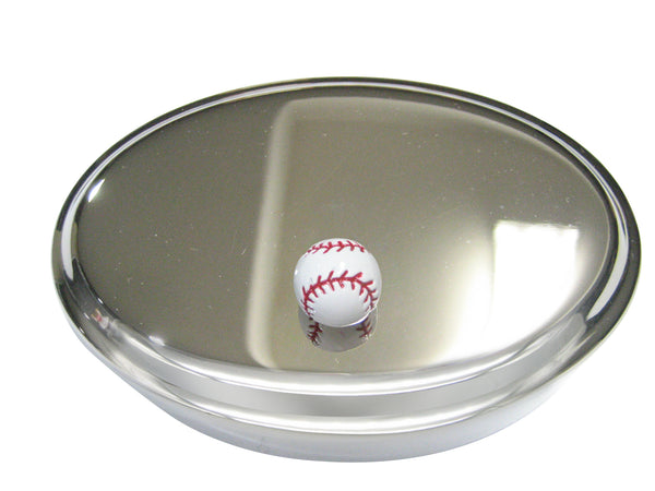 Round Baseball Oval Trinket Jewelry Box