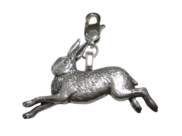 Running Rabbit Hare Pendant Zipper Pull Charm