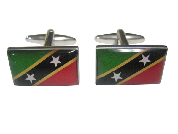 Saint Kitts and Nevis Flag Cufflinks