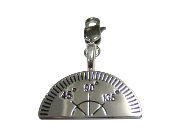 Scientific Engineering Protractor Pendant Zipper Pull Charm