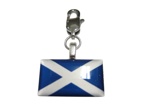 Scotland Flag Pendant Zipper Pull Charm