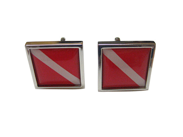 Scuba Diving Flag Cufflinks