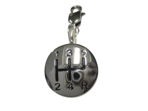 Shiny Gear Shift Pendant Zipper Pull Charm