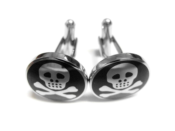 Shiny Skull Cufflinks