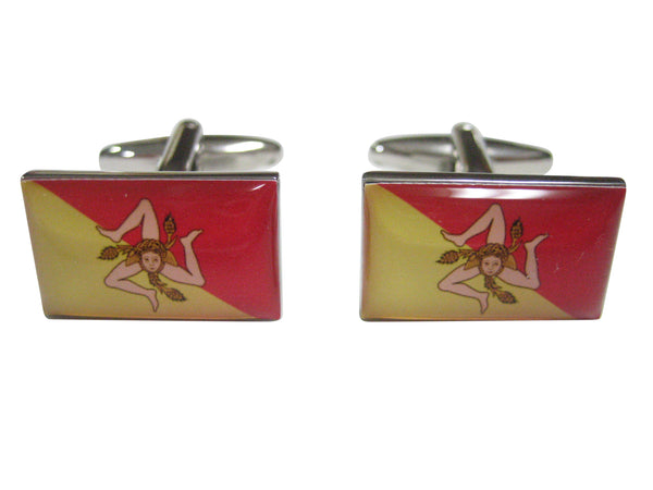 Sicily Flag Cufflinks