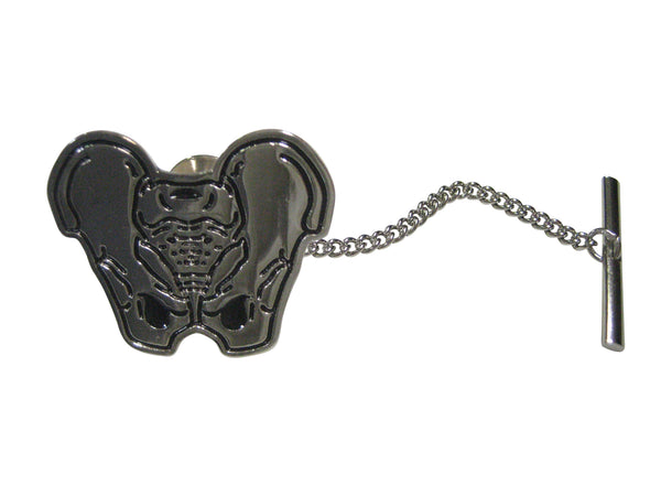 Silver Toned Anatomical Pelvis Tie Tack