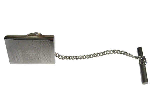 Silver Toned Etched UPDATED NEW Mississippi State Flag Tie Tack