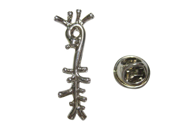 Silver Toned Medical Anatomical Aorta Artery Lapel Pin