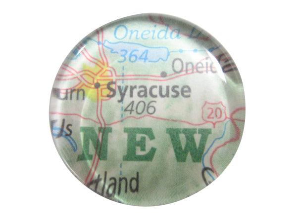 Syracuse New York Map Pendant Magnet