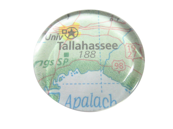 Tallahassee Florida Map Pendant Magnet