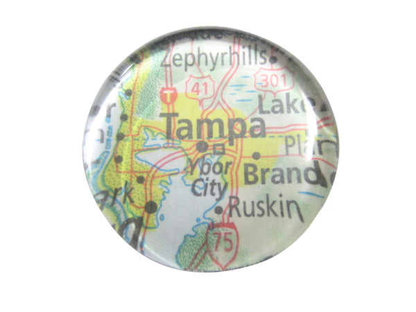 Tampa Florida Map Pendant Magnet