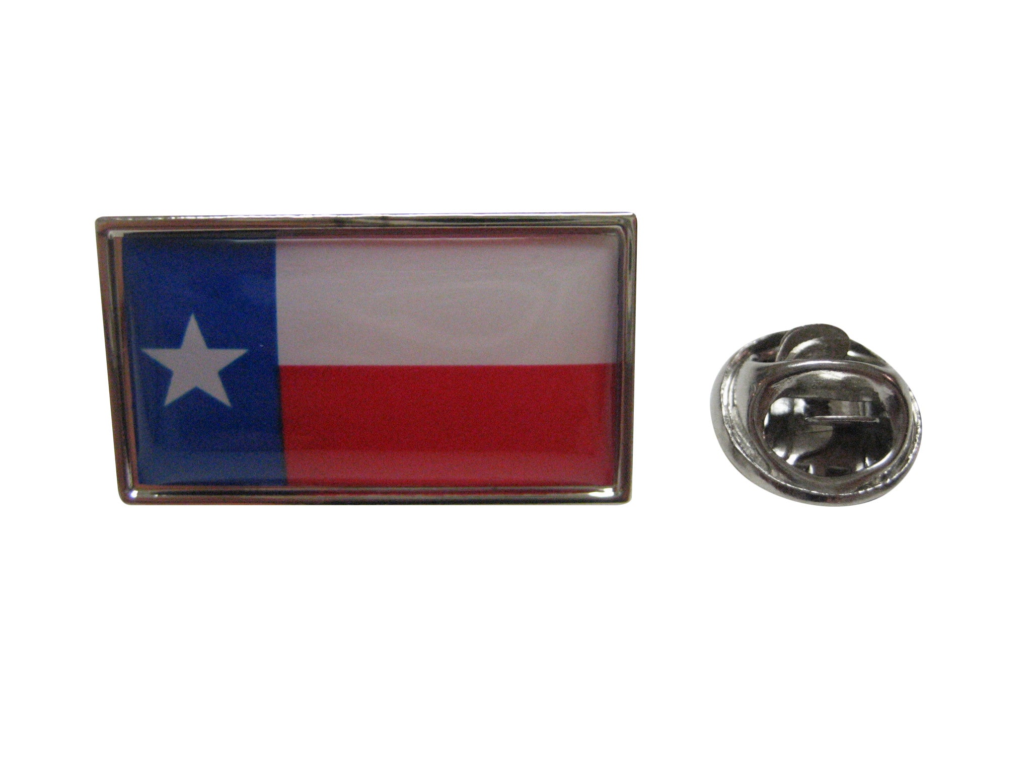Leather Flag Lapel Pin