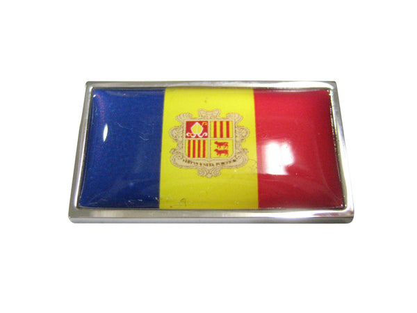 Thin Bordered Andorra Flag Magnet