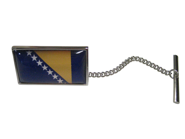 Thin Bordered Bosnia and Herzegovina Flag Tie Tack