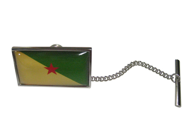 Thin Bordered French Guiana Flag Tie Tack