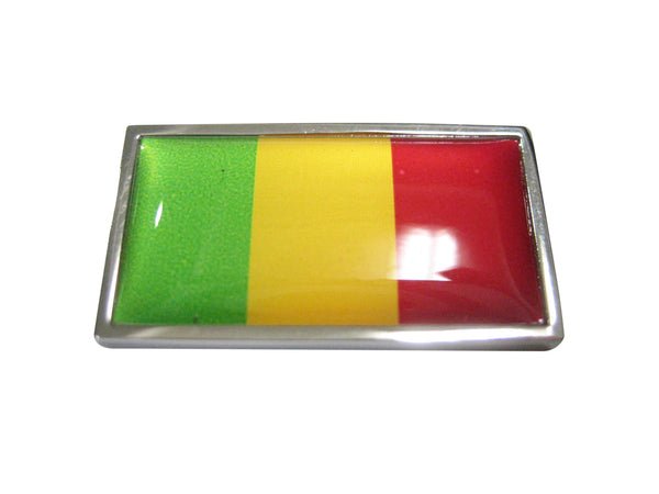 Thin Bordered Mali Flag Magnet