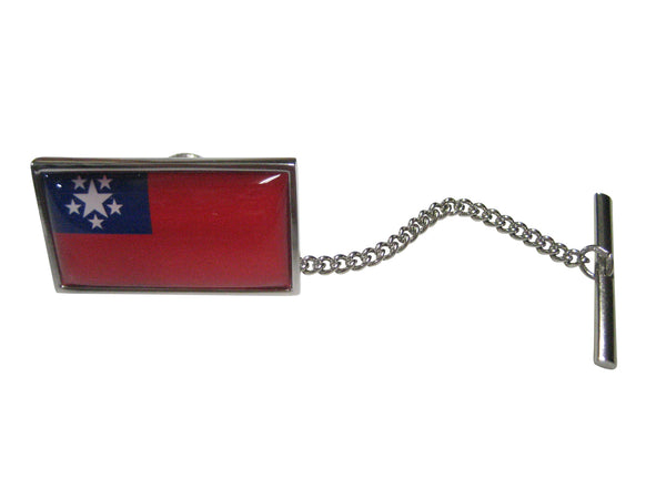 Thin Bordered Myanmar Burma Republic of the Union of Myanmar Flag Tie Tack